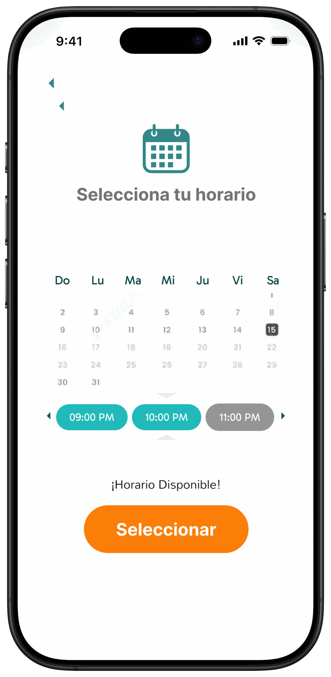 Calendario de citas